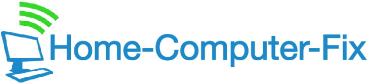 home-computer-fix computer repair business logo